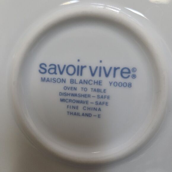 Savoir Vivre Maison Blanche Tea Coffee Pot White Octagon Shape Never Used - Picture 7 of 9